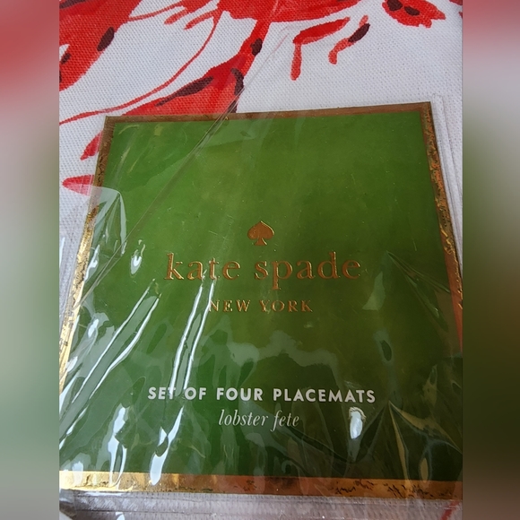 NWT Kate Spade Lobster fete set of 4 placemats - Picture 3 of 5
